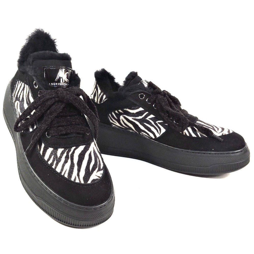 Alberto Ciccioli 🇮🇹 women' s soft horse leather & suede winter sneakers